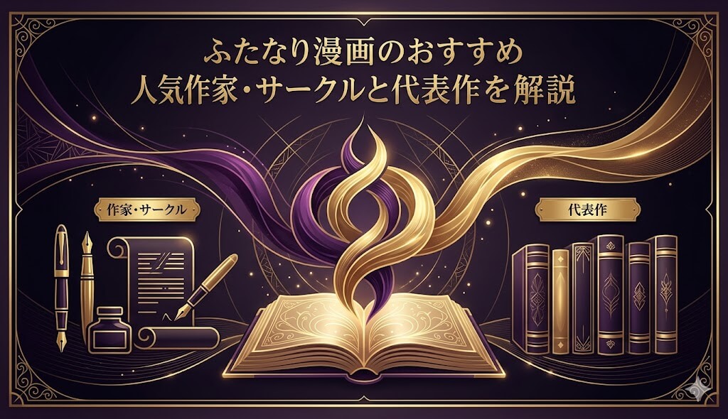 ふたなり漫画のおすすめ人気作家・サークルと代表作を解説するイメージ画像