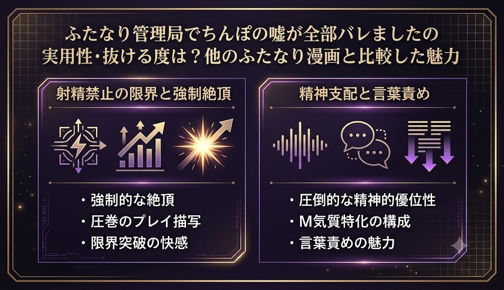 『ふたなり管理局でちんぽの嘘が全部バレました』の実用性と抜ける度の解説