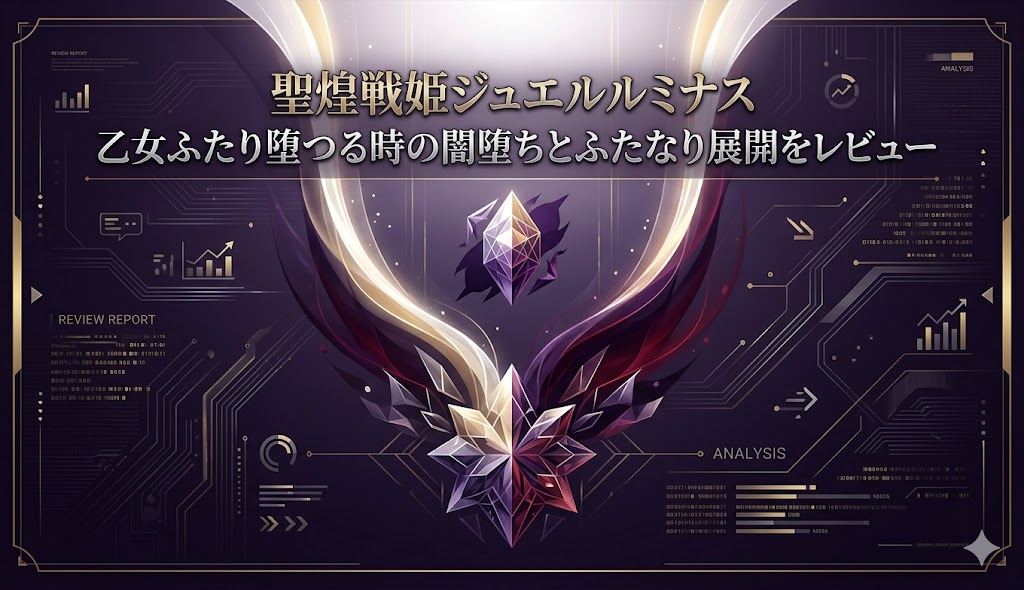 『聖煌戦姫ジュエルルミナス 乙女ふたり堕つる時』のレビューと見どころを徹底解説するアイキャッチ画像