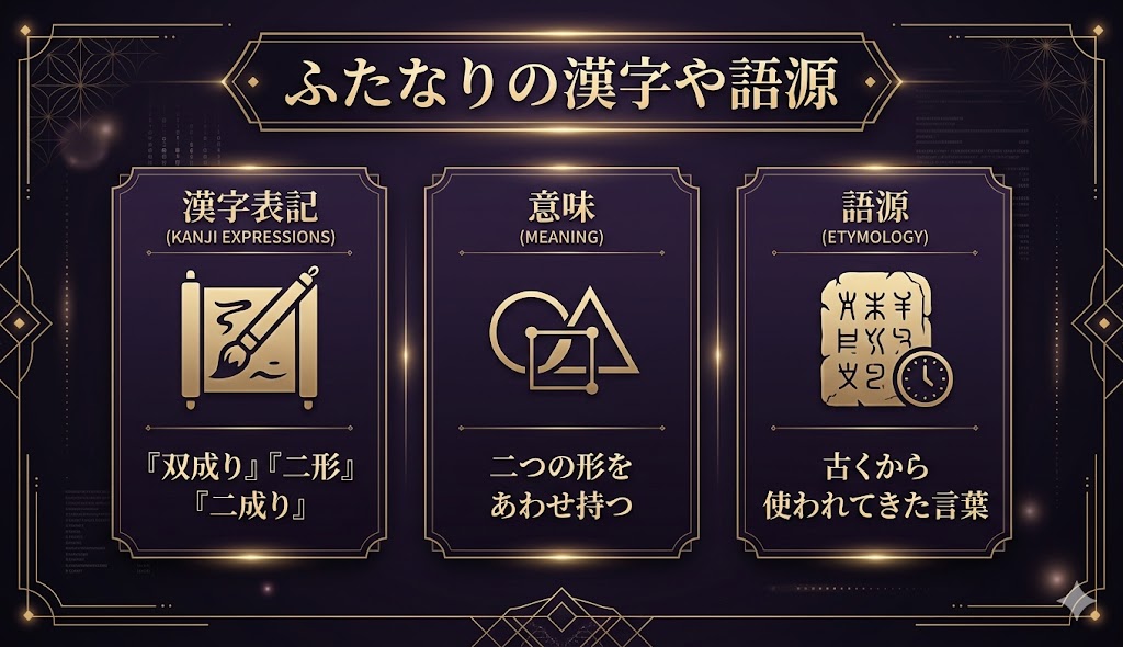 ふたなりの語源を解説するイメージ画像