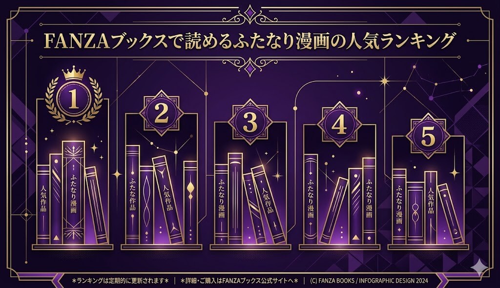 FANZAブックスで読めるふたなり漫画の人気ランキングのイメージ画像