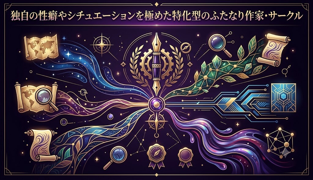 独自の性癖やシチュエーション描写に特化した人気のふたなり作家
